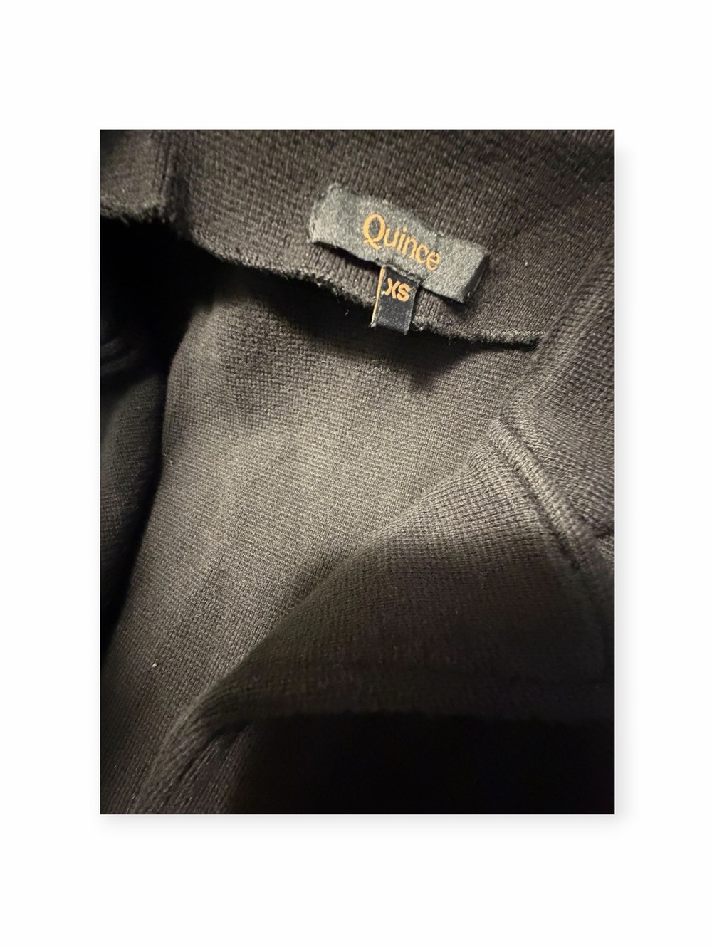 Quince 100% Cotton Classic Black Women's Tailored Open Front Blazer Coat XS - Picture 8 of 14